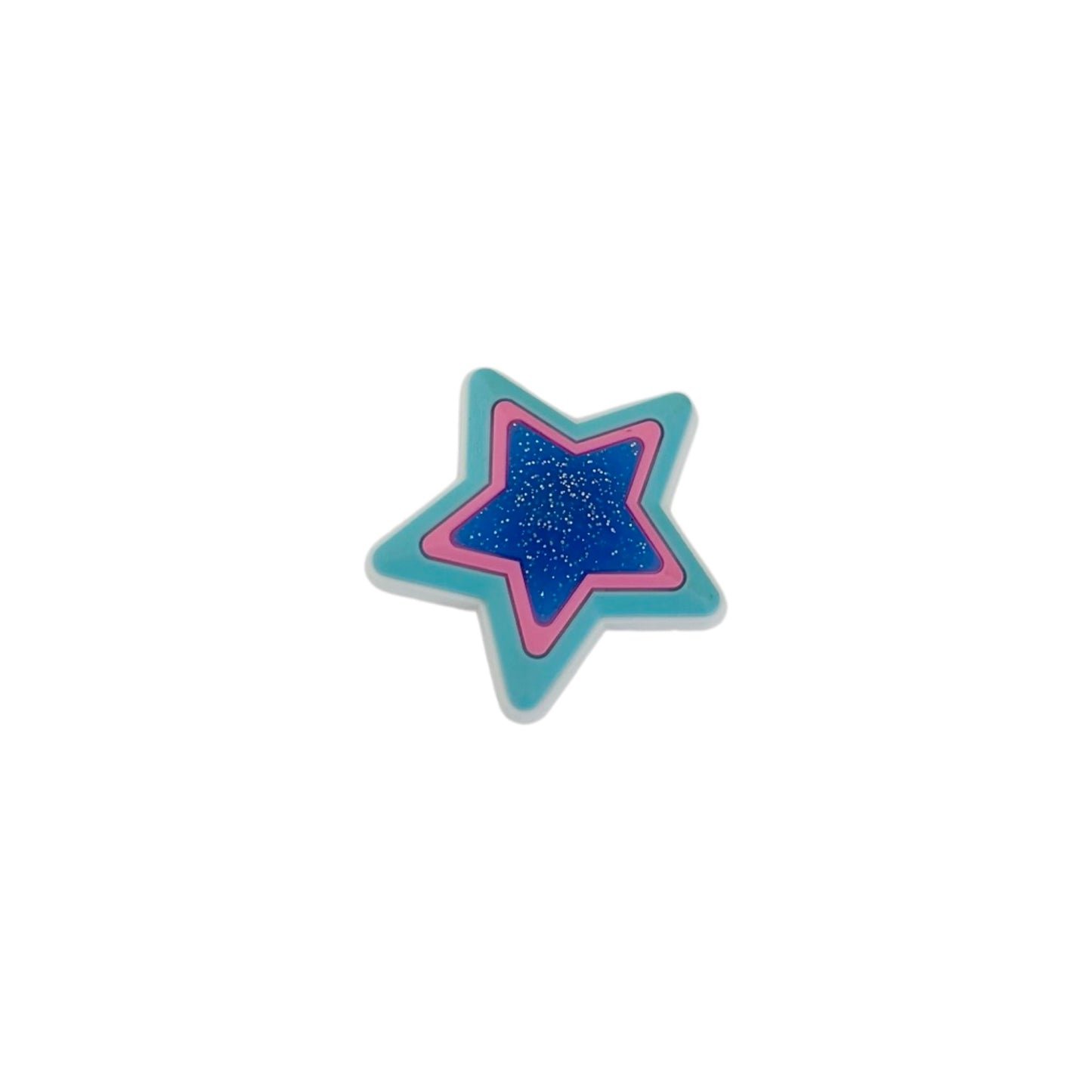 Bling Charm - GLITTER STAR BLUE