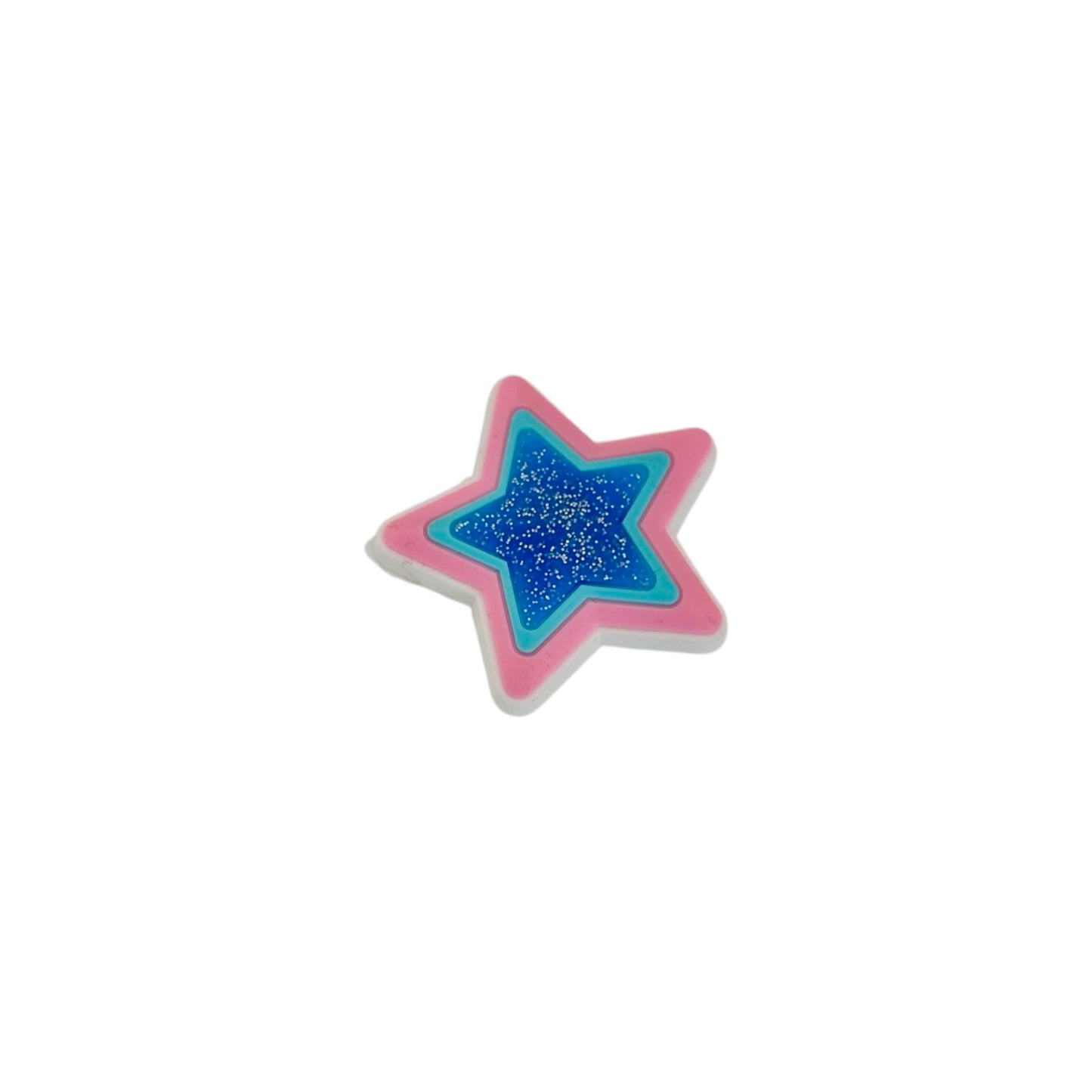 Bling Charm - GLITTER STAR PINK